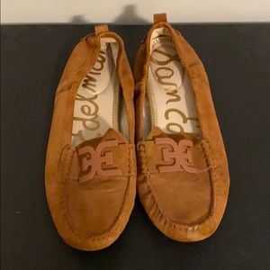 Sam Edelman Camel Suede Loafers Size 10